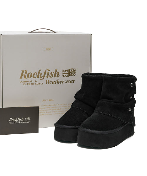 STUD MAXI FOLDED BOOTS SHORT - 2 colors