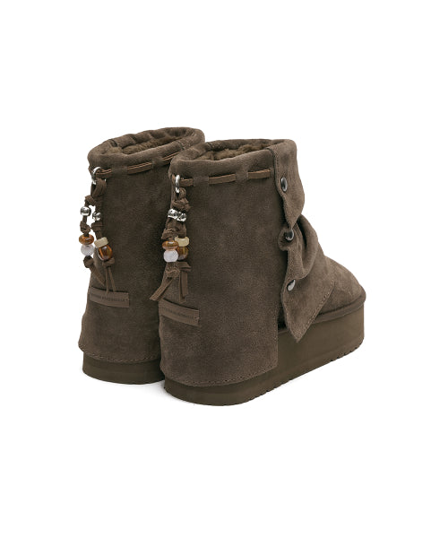 STUD MAXI FOLDED BOOTS SHORT - 2 colors