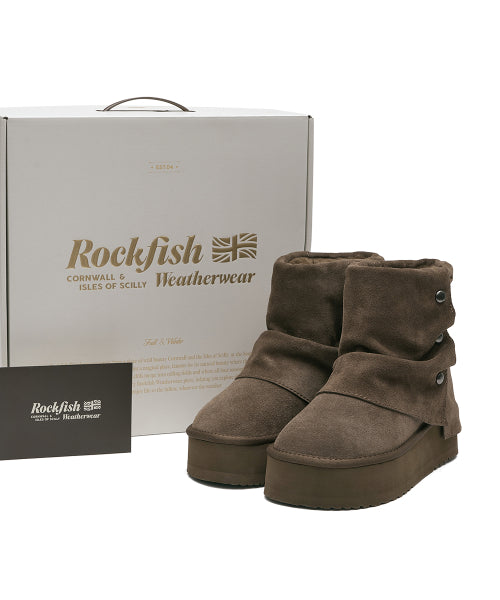 STUD MAXI FOLDED BOOTS SHORT - 2 colors