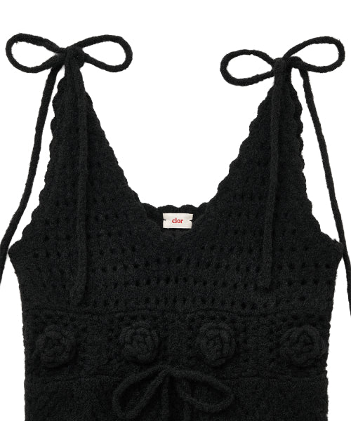 FLOWER CROCHET BUSTIER - 2 colors