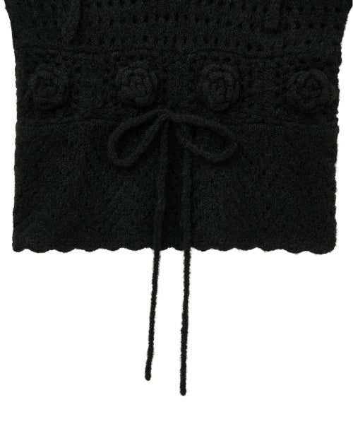 FLOWER CROCHET BUSTIER - 2 colors