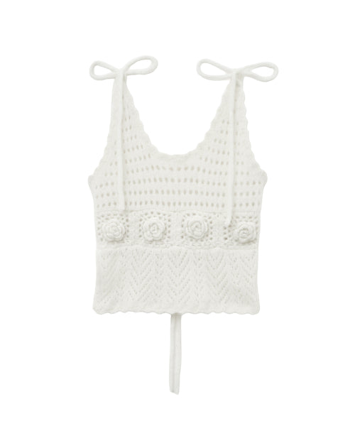 FLOWER CROCHET BUSTIER - 2 colors