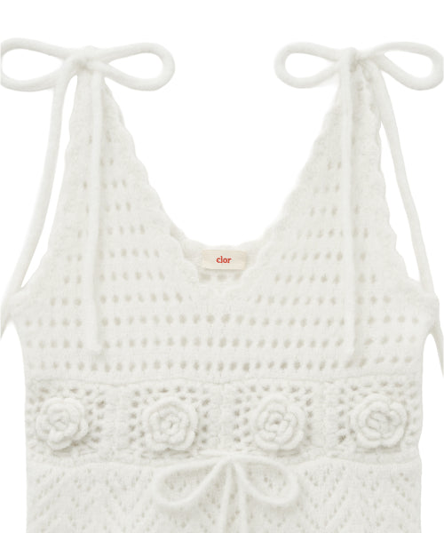 FLOWER CROCHET BUSTIER - 2 colors