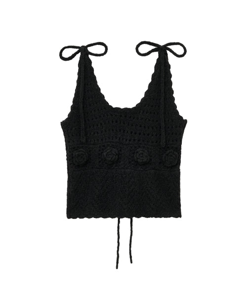 FLOWER CROCHET BUSTIER - 2 colors