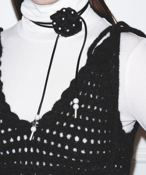 FLOWER CROCHET BUSTIER - 2 colors