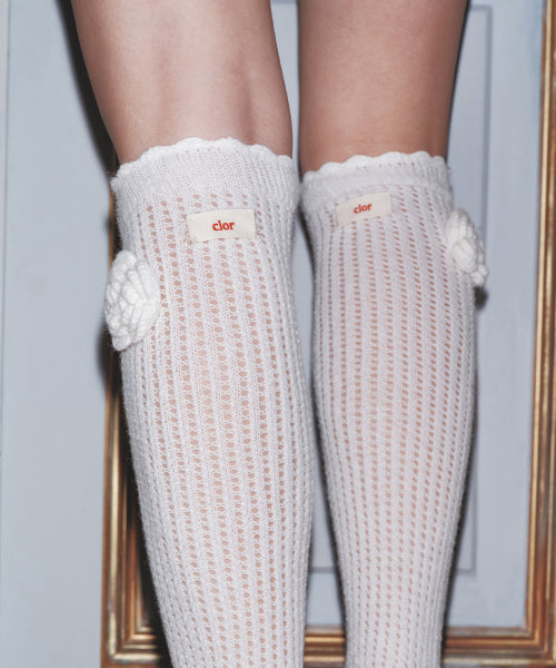 CROCHET SOCKS - IVORY