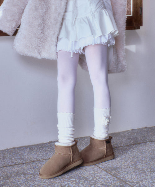 CROCHET SOCKS - IVORY