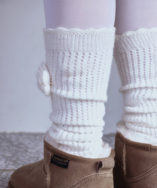 CROCHET SOCKS - IVORY