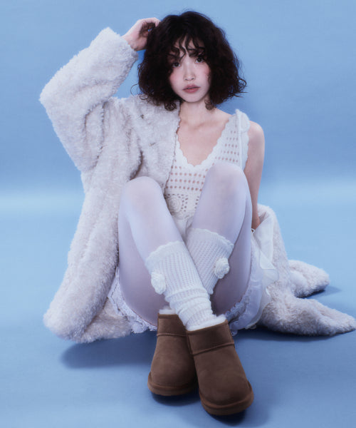 CROCHET SOCKS - IVORY