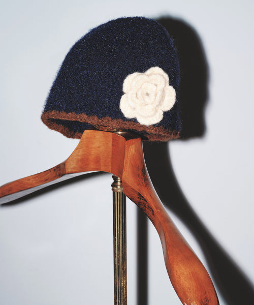 HANDMADE FLOWER CROCHET HAT - 6 colors