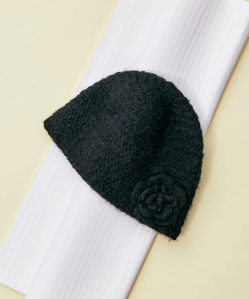 HANDMADE FLOWER CROCHET HAT - 6 colors