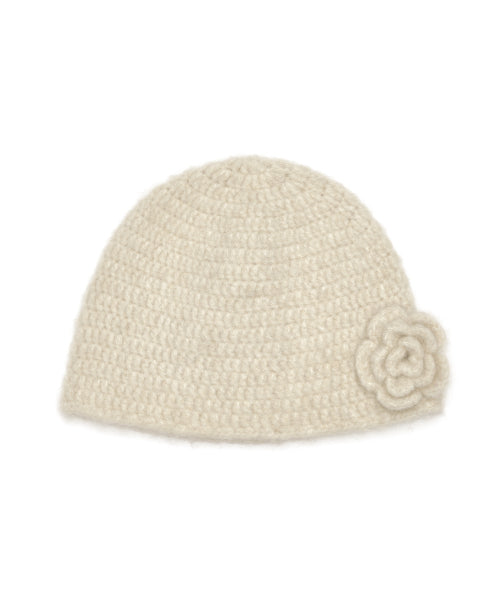 HANDMADE FLOWER CROCHET HAT - 6 colors