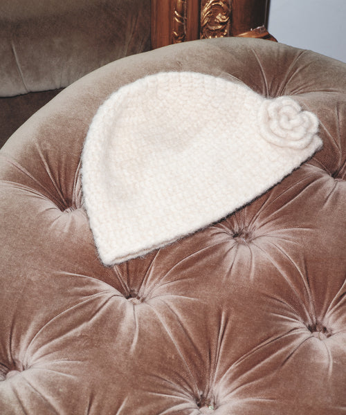 HANDMADE FLOWER CROCHET HAT - 6 colors