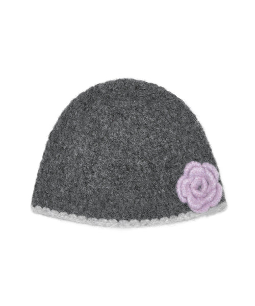 HANDMADE FLOWER CROCHET HAT - 6 colors