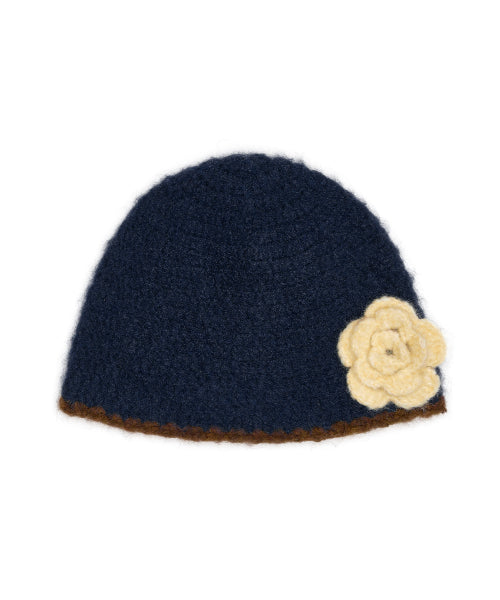 HANDMADE FLOWER CROCHET HAT - 6 colors