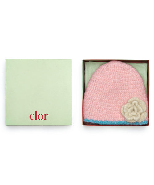 HANDMADE FLOWER CROCHET HAT - 6 colors