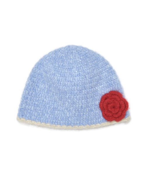 HANDMADE FLOWER CROCHET HAT - 6 colors