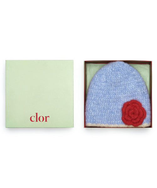 HANDMADE FLOWER CROCHET HAT - 6 colors