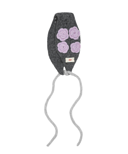 HANDMADE FLOWER CROCHET EARMUFF - 6 colors