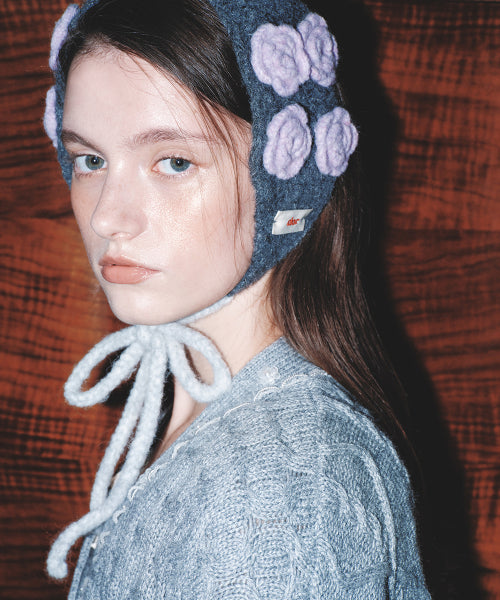 HANDMADE FLOWER CROCHET EARMUFF - 6 colors
