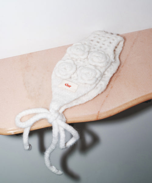 HANDMADE FLOWER CROCHET EARMUFF - 6 colors