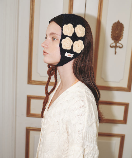 HANDMADE FLOWER CROCHET EARMUFF - 6 colors