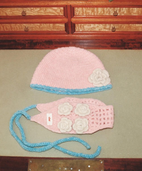 HANDMADE FLOWER CROCHET EARMUFF - 6 colors