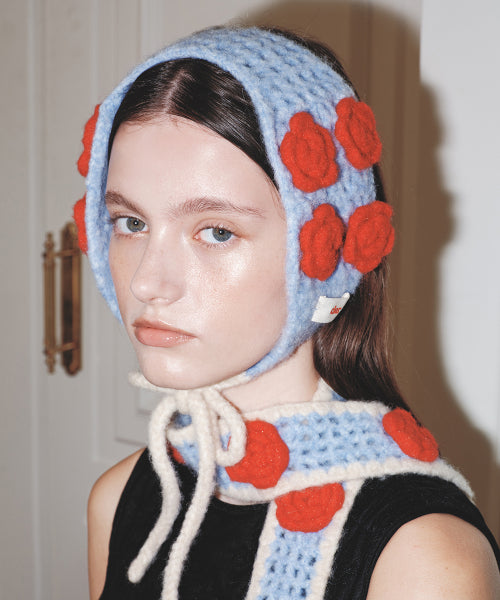 HANDMADE FLOWER CROCHET EARMUFF - 6 colors