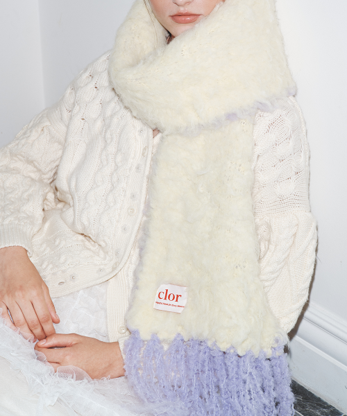 OVERSIZE SHAGGY SCARF - 5 colors
