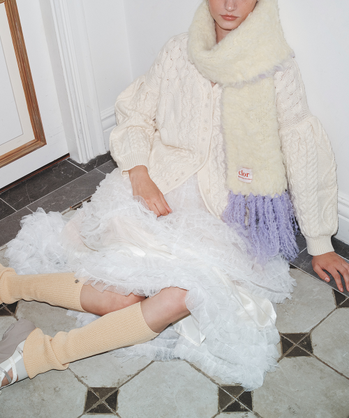 OVERSIZE SHAGGY SCARF - 5 colors
