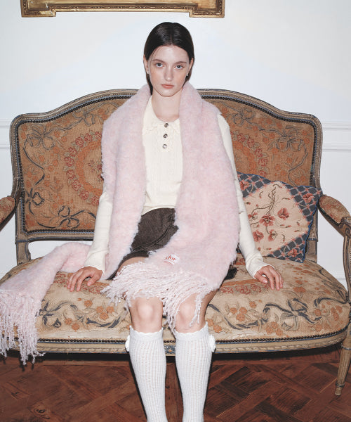 OVERSIZE SHAGGY SCARF - 5 colors