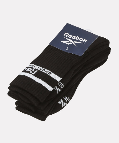 아이코닉 믹스 로고 삭스 3PACK - 블랙