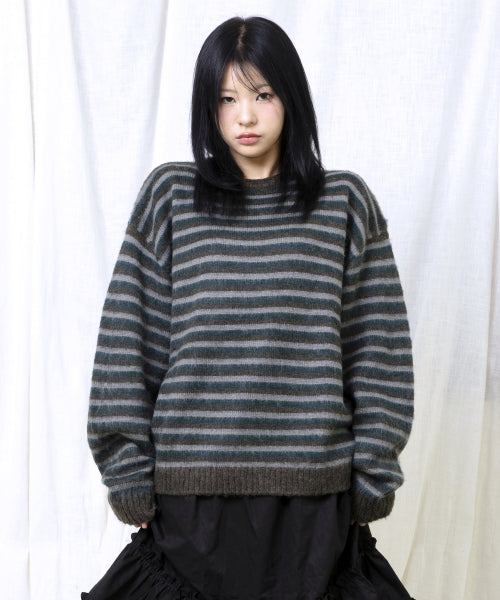 GNT067 Doctown Hairdresser Pullover Knit (GREEN)