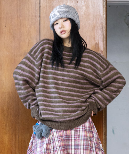 GNT067 Doctown Hairdresser Pullover Knit (PURPLE)