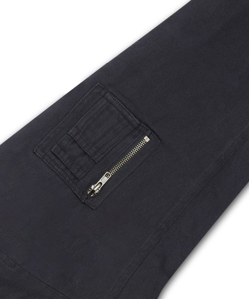 GJ068 Retro MA-1 Bomber Jacket (BLACK)