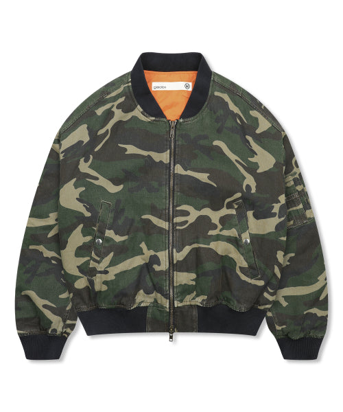 GJ068 Retro MA-1 Bomber Jacket (CAMO)