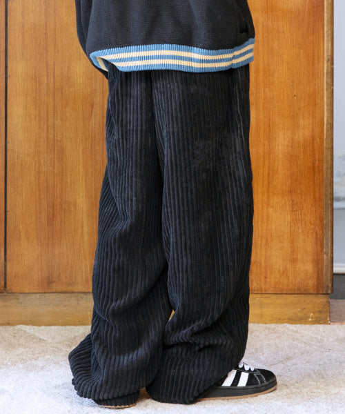 GP152 Big Corduroy Easy Pants (BLACK)