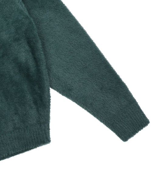 GNT066 Raffin Hair Ornament Pullover Knit (GREEN)