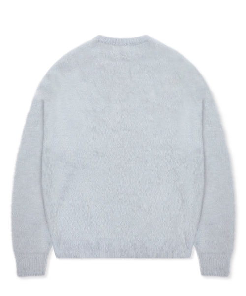 GNT066 Raffin Hair Ornament Pullover Knit (GRAY)