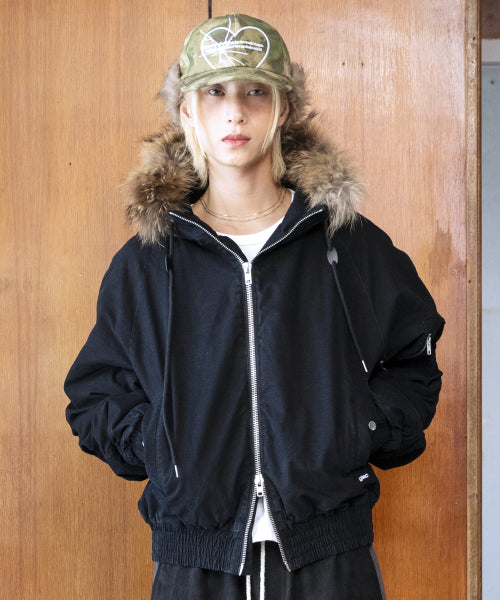 GJ098 Rusty N2B Short Parka (BLACK)