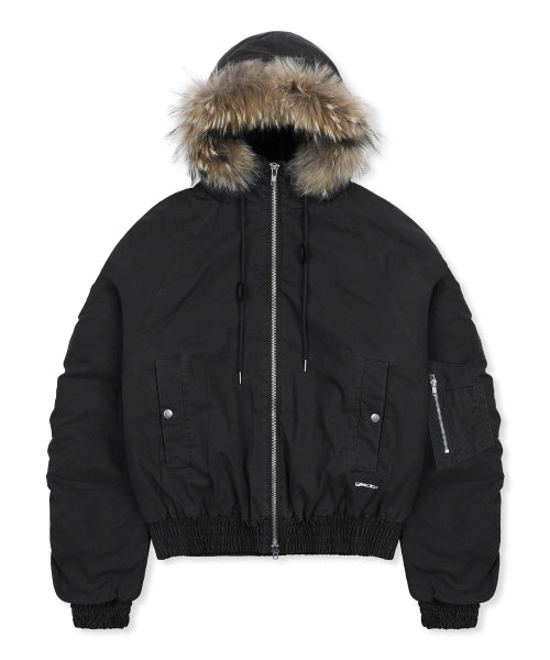 GJ098 Rusty N2B Short Parka (BLACK)