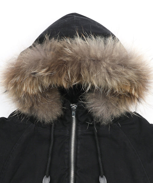GJ098 Rusty N2B Short Parka (BLACK)