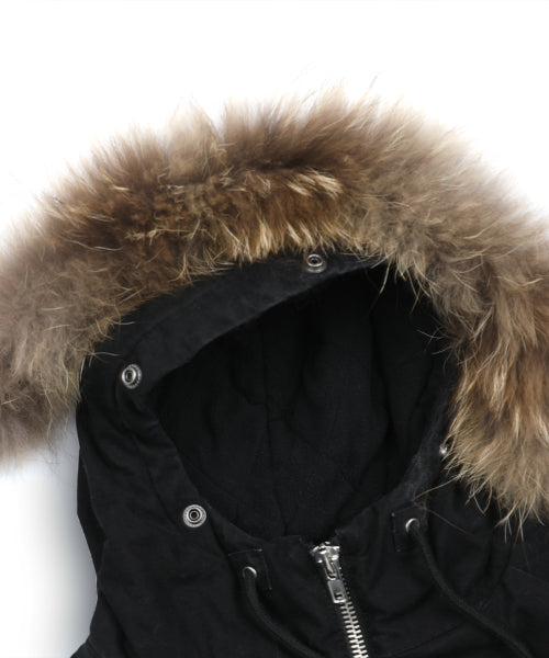 GJ098 Rusty N2B Short Parka (BLACK)
