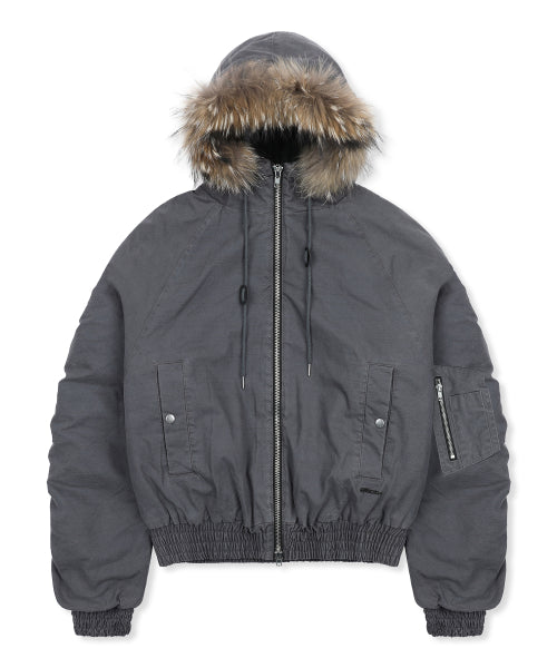 GJ098 Rusty N2B Short Parka (GRAY)