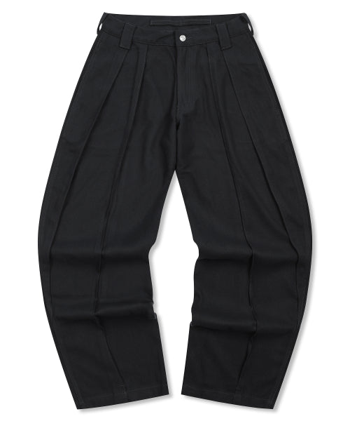 GP150 Split Wide Slacks (BLACK)