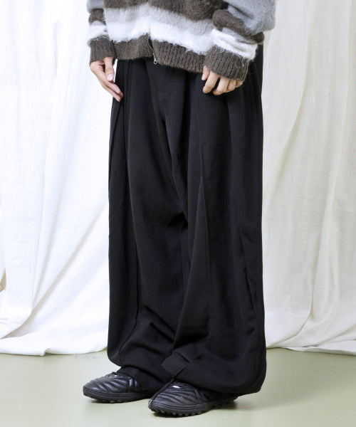 GP150 Split Wide Slacks (BLACK)