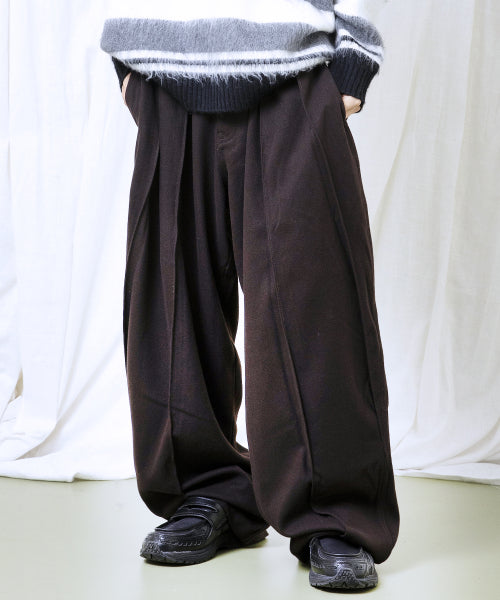 GP150 Split Wide Slacks (BROWN)