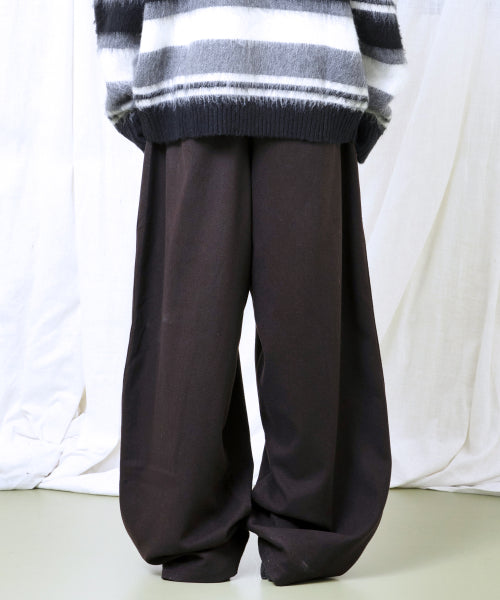 GP150 Split Wide Slacks (BROWN)