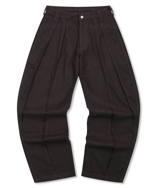 GP150 Split Wide Slacks (BROWN)