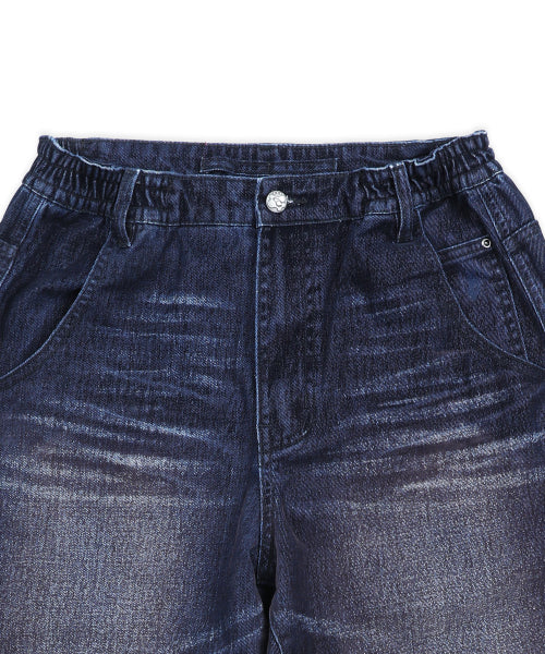 GP174 Rusty Washed Wide Pants (INDIGO)